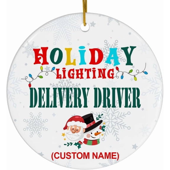 Delivery Driver Christmas Ornaments 2025 for Women Friendship, Appreciation Gifts for Coworkers - Christmas Decorations Ceramic Ornaments QVbUNB (Delivery Driver)