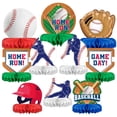 thumbnail image 1 of Party Supplies, centro de mesa de béisbol en forma de panal de abeja, 1 of 7