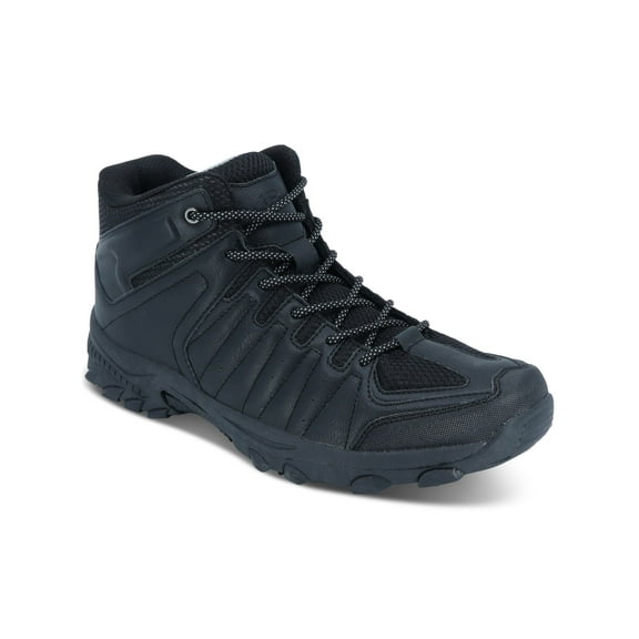 JBU BY JAMBU Mens Black Padded Collar Cushioned Slip Resistant Water Resistant Torrence Round Toe Wedge Lace-Up Hiking Boots 12 M