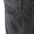 thumbnail image 5 of KIDSCOOL SPACE Big Girls' Wide-leg Jeans,3 Buttons Front Elastic Band Inside Palazzo Denim Pants,Black,9-10 Years, 5 of 8