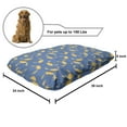 thumbnail image 2 of Nautical Pet Bed, Repetitive Graphic and Ocean Crabs Underwater Sea Animals Pattern, Resistant Pad for Dogs and Cats Cushion with Removable Cover, 24" x 39", Sea Blue and Pale Orange, by Ambesonne, 2 of 4