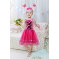 thumbnail image 5 of Disfraz de hada NQ 4 piezas vestido de hada alas de hada varita de hada diadema para niños, 5 of 5