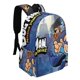 thumbnail image 2 of Hombre Perro-theme Backpack, Campus style schoolbag Bookbag with Adjustable Shoulder Straps And Large Zip Compartment, Unisex Travel Bags.42x30x15cm, 2 of 6
