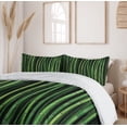 thumbnail image 5 of Ambesonne Peace Garden Duvet Cover Sets, Exotic Forest Elements, 2-Queen, Lime Green and Emerald, 5 of 6