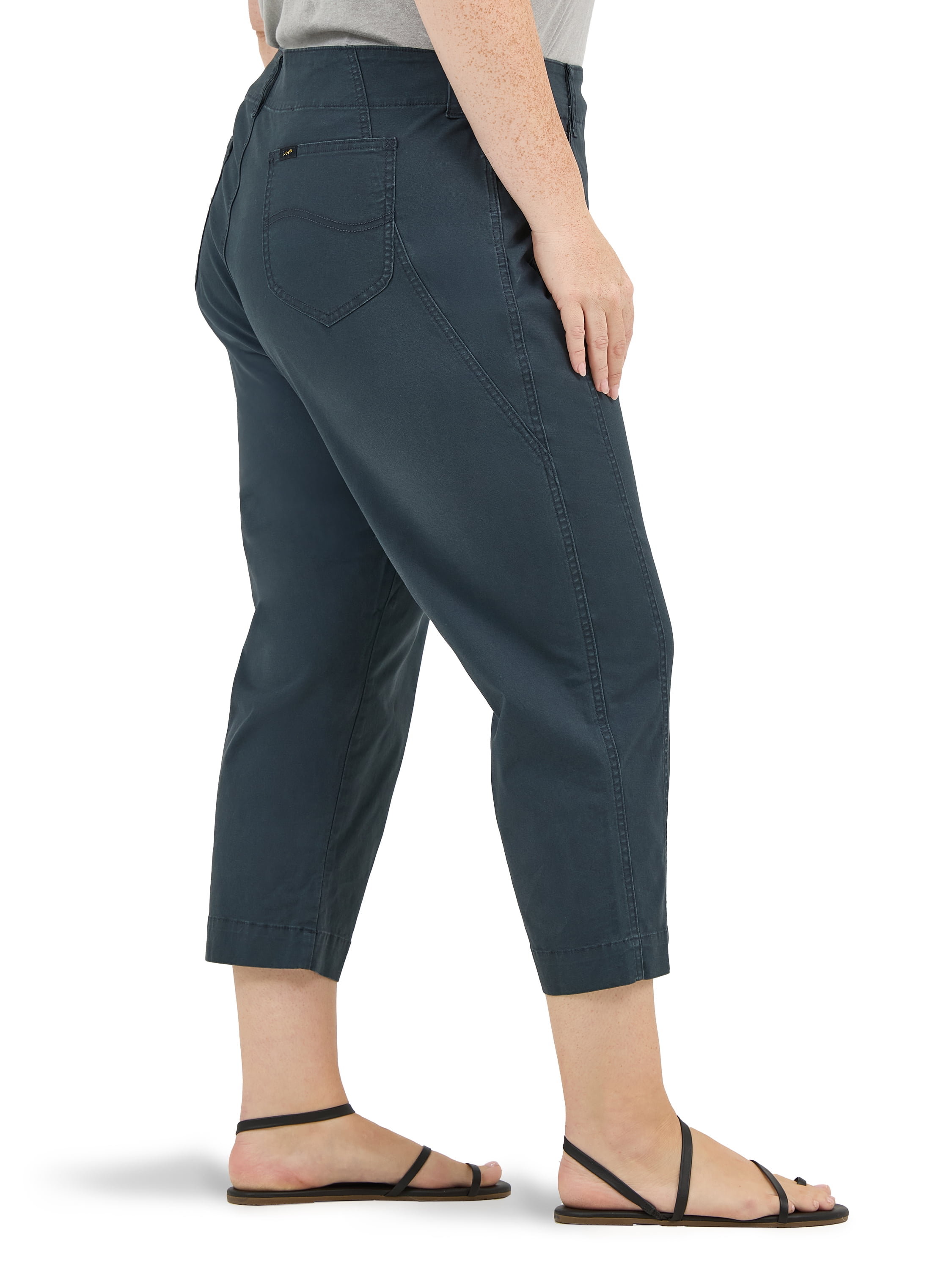 Lee Women's Plus Size Midrise Capri
