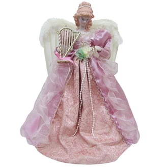 African American Angel CHRISTMAS TREE TOPPER, Purple/Blue Sash. 16" by  Roman - Walmart.com