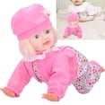thumbnail image 4 of Poupée Bébé Rampante Électrique, Poupée Intelligente Électrique à 2 Modes, avec Fonction Interactive Réaliste et Portable pour Cadeau d'Anniversaire Jouet Éducatif pour Enfants Fille 10 Po S Fille,10 Po S, 4 of 8