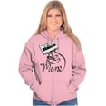 thumbnail image 5 of Retro Mixtape Be Mine Valentine Zip Hoodie Sweatshirt Women Brisco Brands X, 5 of 6