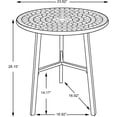 Better Homes and Gardens Camrose Farmhouse Blue Mosaic Bistro Table
