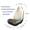 thumbnail image 5 of Pofeuu Floral Mountain Landscape Print Automotive Car Seat Covers Flat Cloth Full Set Seat Covers,Car Seat Covers front seats for Cars Trucks and SUVs-1, 5 of 9