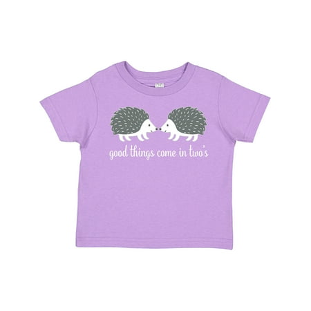 

Inktastic Twin Hedgehogs Baby Gift Gift Toddler Boy or Toddler Girl T-Shirt