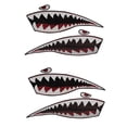 thumbnail image 1 of 4X Dientes de Tiburón de Calcomanía de PVC Una Prueba de Agua para Etiquetas Engomadas del Carro del Coche del, 1 of 5
