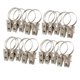 thumbnail image 5 of Cortina Deco 40 Uds. Clips para barra de de ducha de ventana de acero inoxidableanillosClips para cortinas Wdftyju  Libre de BPA, 5 of 5