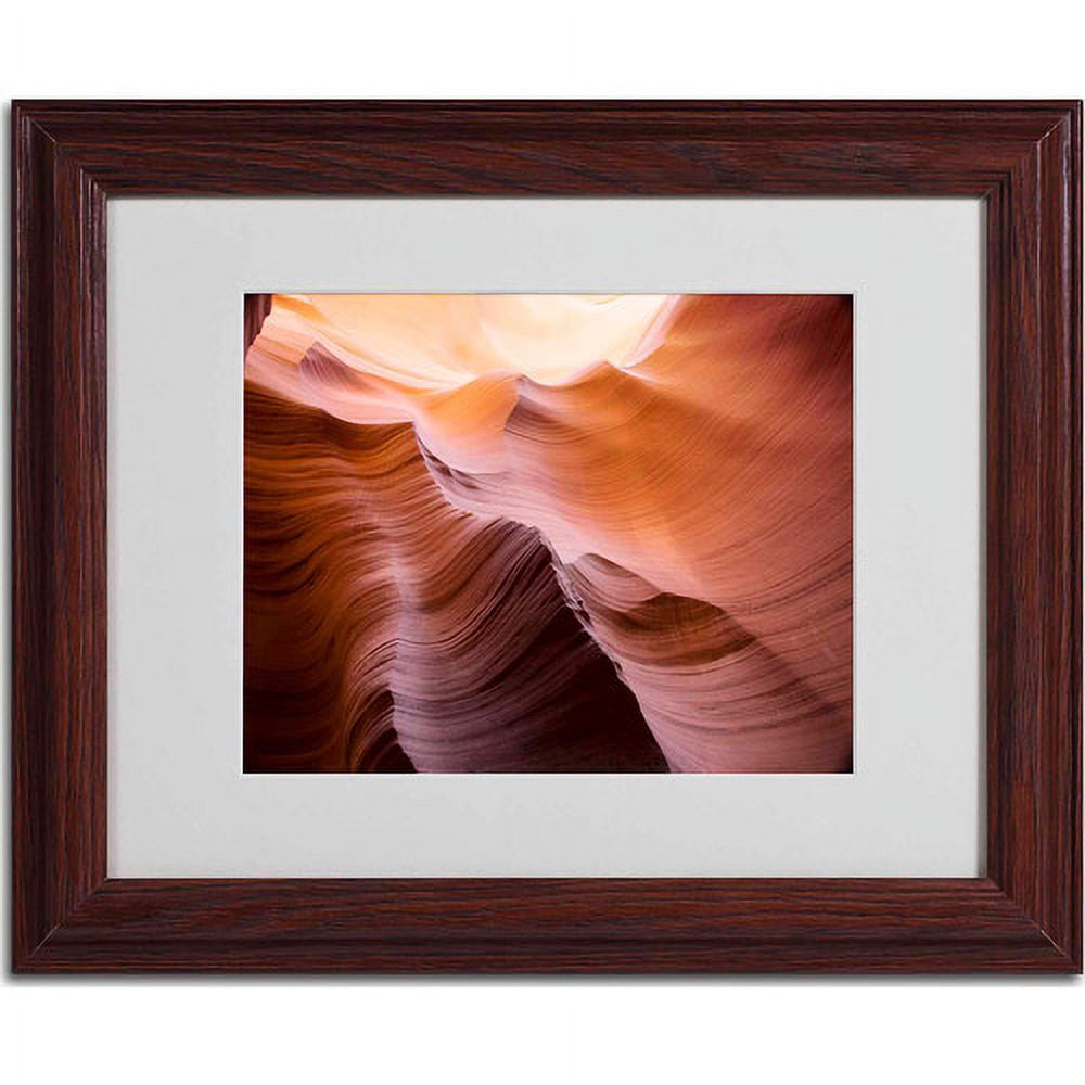 Trademark Fine Art "Smooth II" Matted Framed Art by Moises Levy, Wood Frame