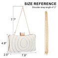 thumbnail image 3 of Bolso de mano precioso para novia, boda, noche, con cuentas de perlas, 3 of 7