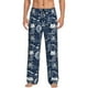 thumbnail image 1 of Fotbe Sailing Cruises Nautical Pantalones de Pijama para Hombre, Pantalones de Dormir, Pantalones de Casa con Cintura Ajustable y Bolsillos-Small, 1 of 6