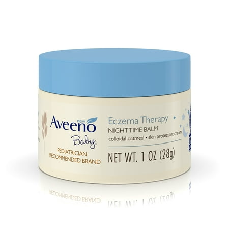 Aveeno Baby Eczema Therapy Nighttime Balm with Natural Oatmeal, 1 oz