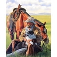 thumbnail image 1 of Cuadros Decorativos Kit de caballero occidental de punto de cruz completo algodón 3 hebras estampado arte decoración del hogar JShteea Nuevos Originales, 1 of 8