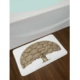 thumbnail image 2 of Tree Bath Mat, Monochrome Oak Tree Design with Fresh Foliage Woodland Themed Image, Plush Bathroom Decor Mat with Non Slip Backing, 29.5" X 17.5", Brown and Pale Brown, by Ambesonne, 2 of 2