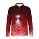thumbnail image 5 of Blusa y camisa de manga larga con cuello vuelto para hombre, jersey con cremallera y solapa estampada, blusa de manga larga con cuello vuelto, blusa de poliéster para hombre, 5 of 5