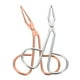 thumbnail image 1 of Pinzas para cejas de acero inoxidable para mujer, 2 unidades, pinzas para pestañas, punta inclinada, mango de tijera, herramientas de belleza, 1 of 7