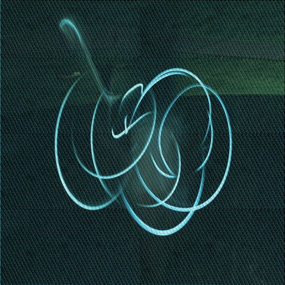 Ahgly Company Indoor Square Patterned Night Black Area Rugs, 6' Square