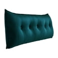 thumbnail image 1 of WOWMAX Rectangular Headboard Reading Body Pillow Bedside Oversized Throw Cushion Extra Large Backrest Lumbar Pillows Positioning Back Support Bolster for Bed Sofa Couch Velvet Cyan Queen, 1 of 6