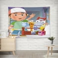 thumbnail image 3 of Handy Manny Pattern Wall Hanging 50*60 Inches High-Quality Peach Skin Velvet Material Classic And Charming, 3 of 6