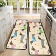 thumbnail image 4 of Kitchen Rugs Sets Of 2,Colorful Funny Dachshund Anti Fatigue Kitchen Mat Rugs Non Slip Washable,Decorative Kitchen Floor Mats for Kitchen,Sink,Laundry,17"x47"+17"x47", 4 of 5