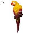 thumbnail image 2 of MesaSe Simulation Parrot Bird Sculpture?Resin Craft Wall Hanging Garden Decoration, 2 of 10