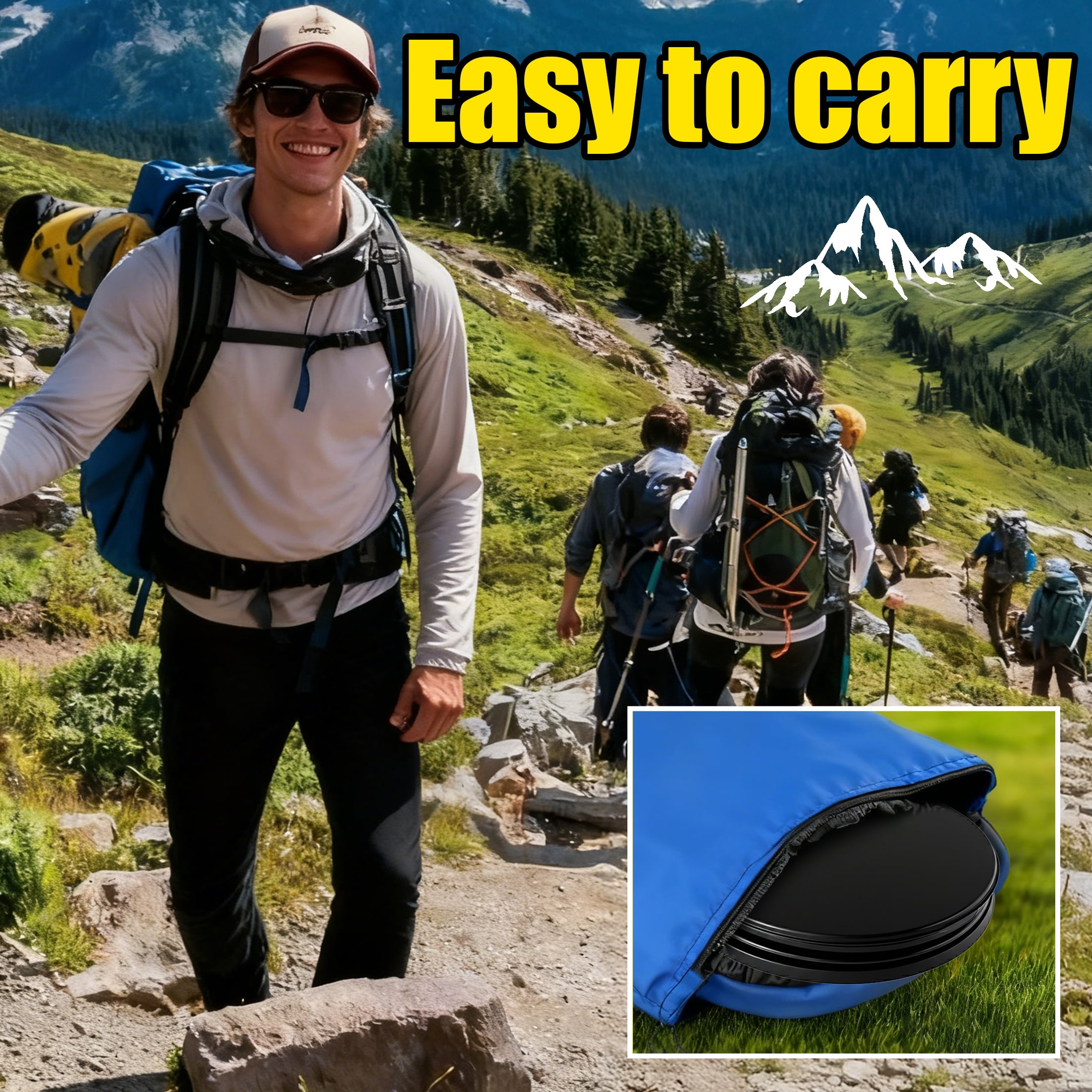Toilet Seat, Outdoor Toilet Seat With Lid, Plastic Toilet Seat Cover Easy to Carry Portable Camping Outdoor Toilet Seat for Adults
