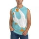 thumbnail image 1 of Fotbe Three White Geese Men's Camiseta sin Mangas Estampada para Hombres, Playera Casual para Gimnasio, Entrenamiento, Playa-3X-Large, 1 of 7