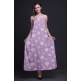 thumbnail image 2 of Bimba Rayon Floral Printed Womens Long Dress Chic Bohemian Summer Maxi Beach Wear-X-Large, 2 of 4