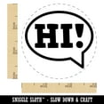 thumbnail image 2 of Hi in Text Callout Self-Inking Rubber Stamp Ink Stamper - Pink Ink - Small 3/4 Inch, 2 of 7