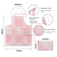 thumbnail image 7 of Pink Floral and Petal Pattern Apron-Garden Aprons for Women with Pockets-Cotton Linen Waterproof Kitchen Cooking Gardening Aprons Adjustable for Kitchen,Cooking,BBQ and Salon 33x27 Inch, 7 of 7