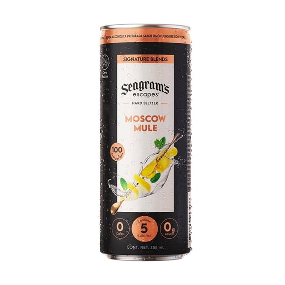 Bebida alcohólica preparada Seagrams Escapes Signature Blends Moscow Mule 355 ml
