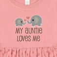 thumbnail image 4 of Inktastic My Auntie Loves Me Girls Baby Dress, 4 of 5