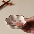 thumbnail image 2 of Dvruxg Ceramic Dipping Bowl - Adorable Cat's Paw Design for Condiments and Soy-Based Foods, 2 of 4