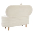 thumbnail image 4 of Yesfashion Storage Ottoman Bench, Upholstered Storage Bench With Wooden Legs, 42.1"x15.7"x18.9" End Of Bed Bench, Load Up To 250 Lb For Bedroom Entryway, 4 of 8