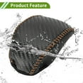 thumbnail image 6 of Unique Bargains Gear Shift Knob Cover for Toyota RAV4 2019-2024 Anti-Slip Black Carbon Fiber Brown Faux Leather 1 Pc, 6 of 6