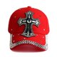 thumbnail image 1 of Gorra de béisbol Trucker con diseño de parche cruzado de strass, 1 of 3