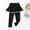 Black, variant on Girls Leggings Toddler Pants Leggings for Girls School Uniform Tutu Kids Ruffle Skirt Pull On Warm Clothes Black 2-3 Years