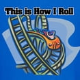 thumbnail image 3 of CafePress - How I Roll (Roller Coaster) Kids Dark T Shirt - Dark T-Shirt Kids XS-XL, 3 of 4