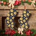 thumbnail image 6 of Bingfone Moon Bear Print Personalized Christmas Stocking - Snowman Design Large 18 inch,Family Holiday Season Decor, 6 of 8