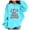 Blue, variant on Hoodies for Girls Graphic Letter Print Pullovers Tops Long Sleeve Casual Cute Pullover Tops H,Blue
