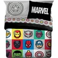 thumbnail image 2 of Marvel Avengers Pop 7 Piece Queen Size Bed Set with Shams, 2 of 4