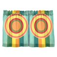 thumbnail image 7 of Yayeee Kitchen Curtains Tier Pair Light Filtering 27"x36" Rod Pocket Short Cafe Window Panel, Colorful Stripes, 7 of 7