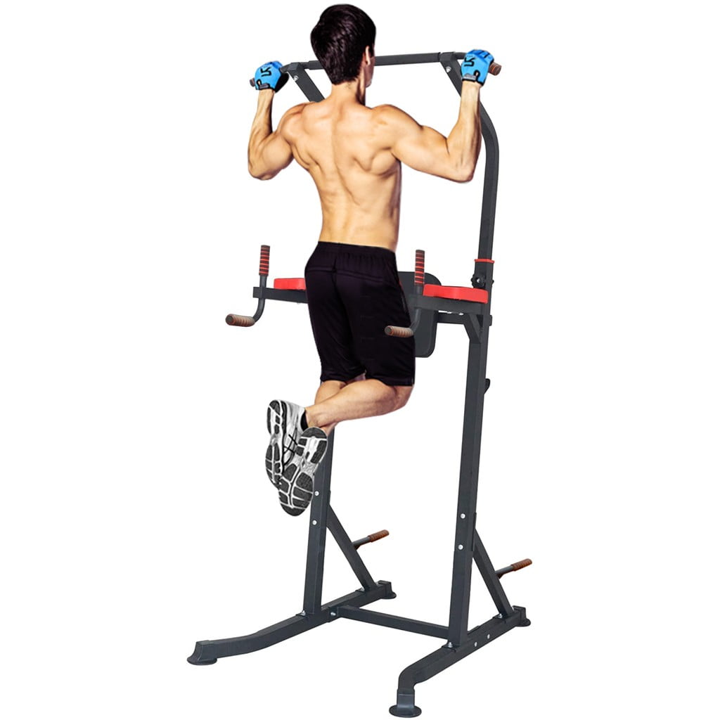 Details about   Power Tower Dip Station Sit/Pull/Press Folding Chin Up Bench Bar Home Fitness 