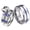 Blue, variant on Red Matching Ring Couple Rings White Gold Plated 1CT CZ Women Wedding Ring Sets Female Ring