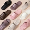 thumbnail image 4 of Xijirk Unisex Couple's Soft-Sole Indoor Slippers Elegant Flat Slides for Home & Casual Wear,10, 4 of 4